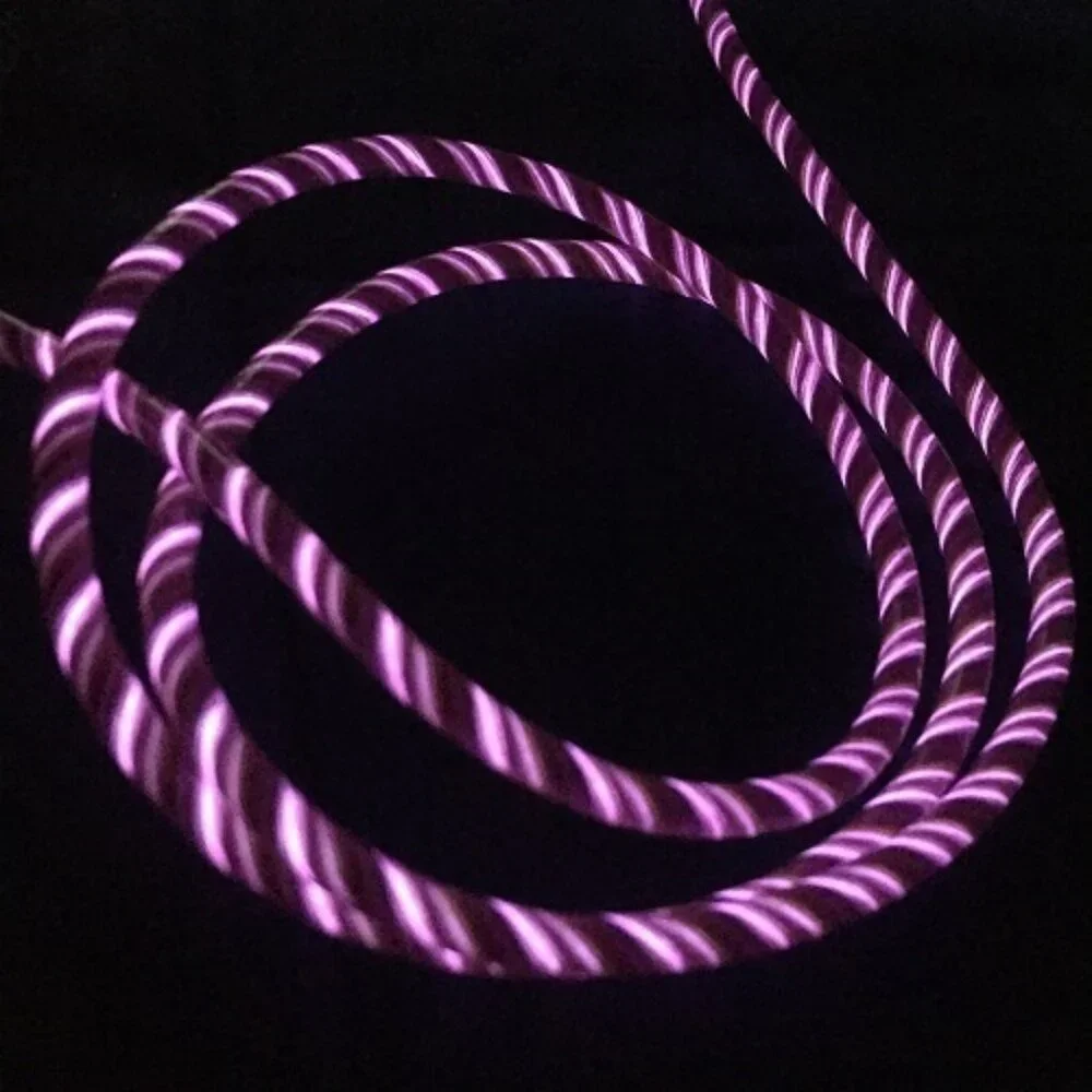 iPhone Data Sync Flowing LED Light Bands Charger Cable